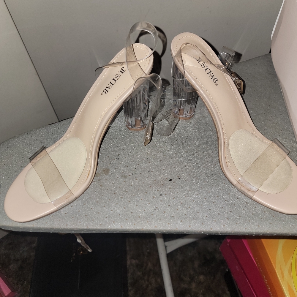 Clear heels